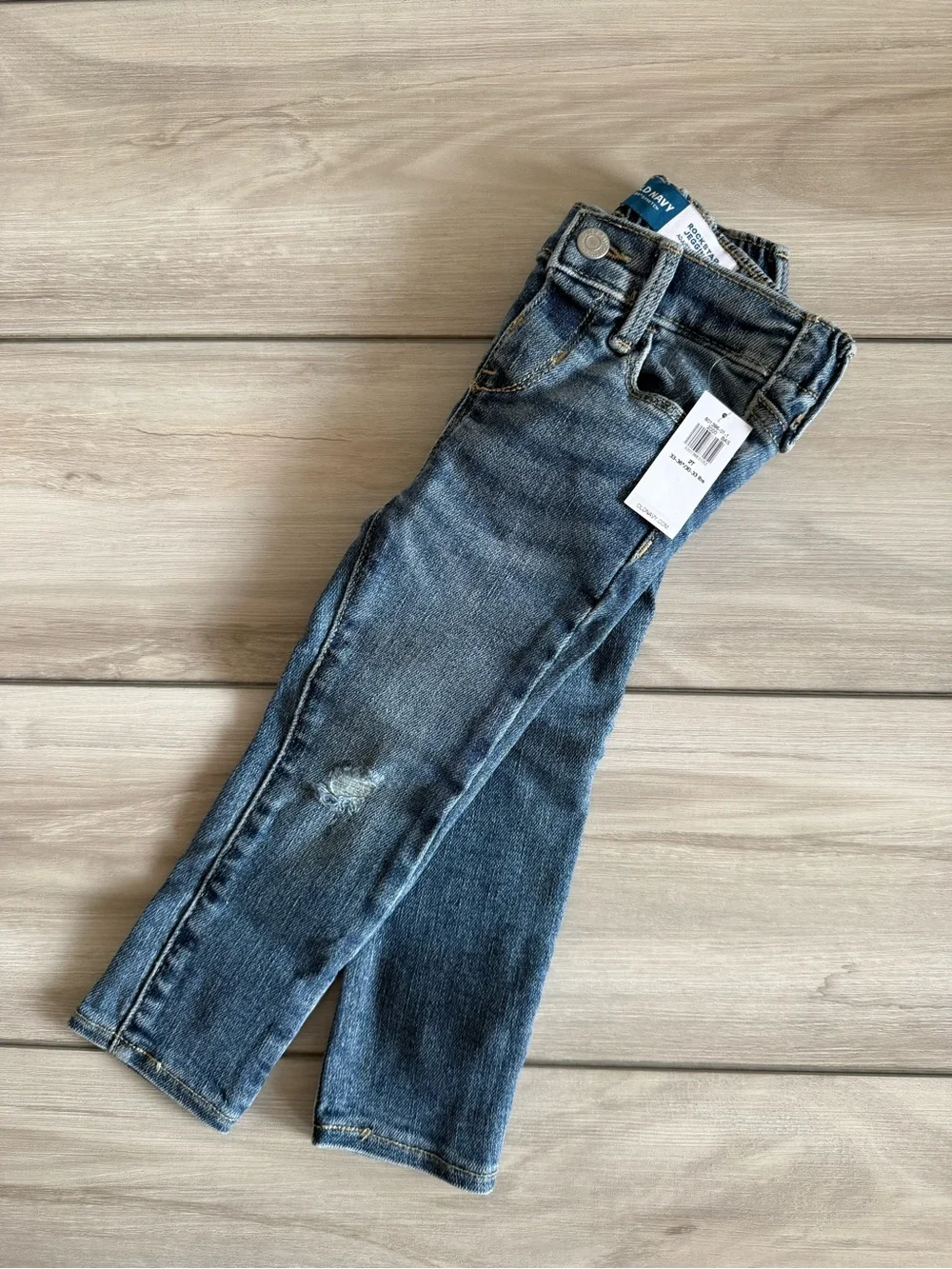 Old Navy High-Waisted Rockstar 360° Stretch Jeggings Blue 2T NWT IN PACKAGE
